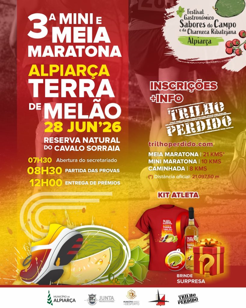 mini e meia maratona alpiarça 2026